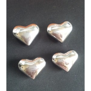 Stainless steel ice cube heart shape