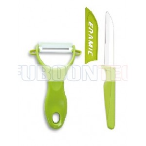 3 inch standing handle paring knife with peeler gift set 